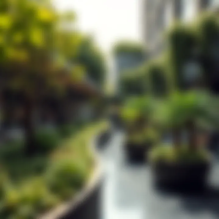 Sustainability at Zahia City Center Lush green spaces and sustainable features at Zahia City Center