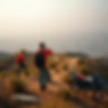 Recreational activities in the hills of Dubai