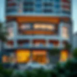 Stunning exterior view of the Mamoura Building showcasing its modern architectural design.