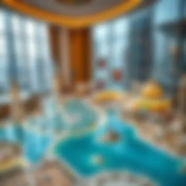 Map showcasing connectivity of The Oasis with major Dubai landmarks