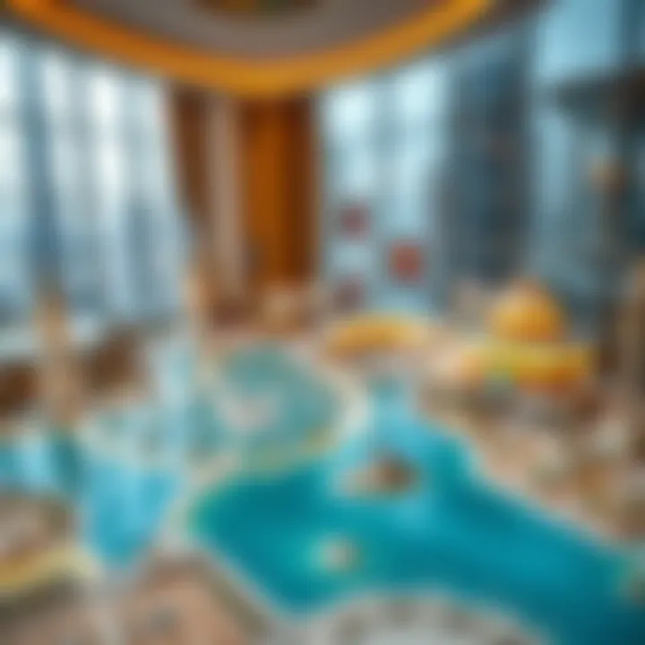 Map showcasing connectivity of The Oasis with major Dubai landmarks