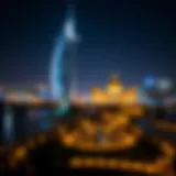 Ain Dubai Night View Ain Dubai illuminated at night showcasing its grandeur