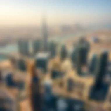 Dubai Skyline - A Modern Marvel Aerial view of Dubai's skyline with modern architecture