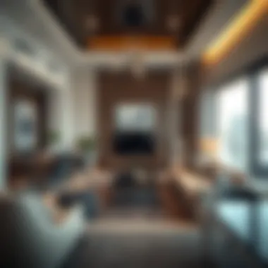 Luxury Living - Modern Apartment Interior Interior of a luxurious apartment showcasing elegant design