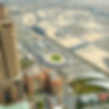 Strategic Location of Qusais A bird's eye view of Qusais highlighting its strategic location