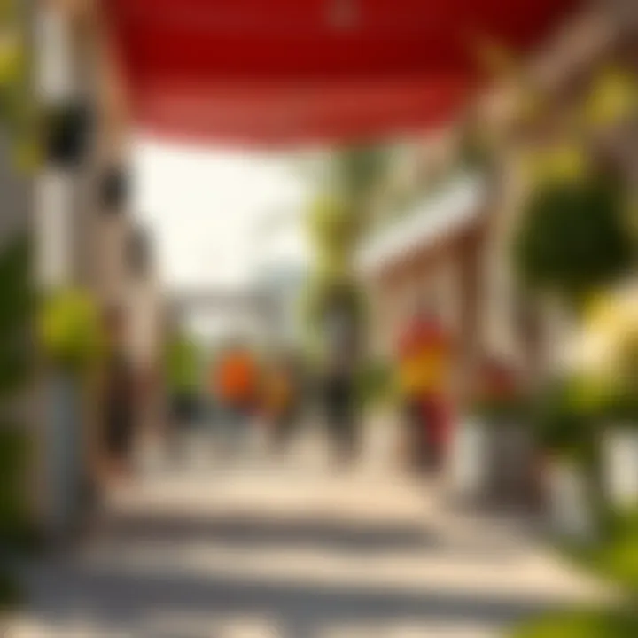 Engaging Community Life in Qusais A vibrant community scene in Qusais with people engaging in activities