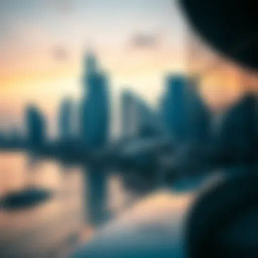 Captivating skyline of ذا فالي دبي showcasing modern architecture