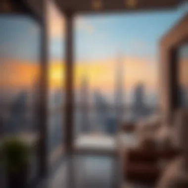 Stunning Skyline View Stunning skyline view from a two-bedroom apartment balcony