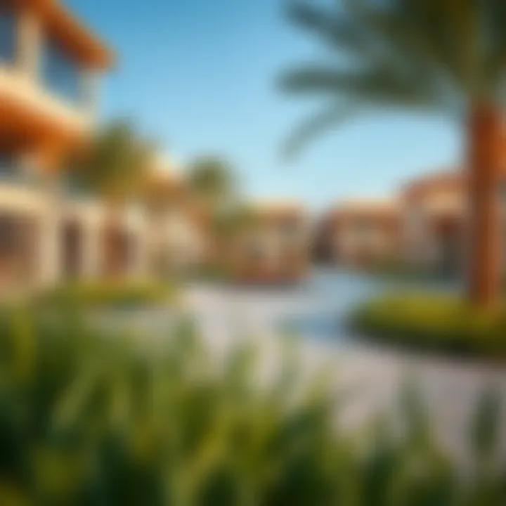 Community Spaces at Yas Waters Edge Vibrant community spaces and parks within Yas Waters Edge development