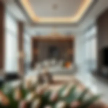 Elegant interior of a modern Dubai apartment showcasing sophisticated design