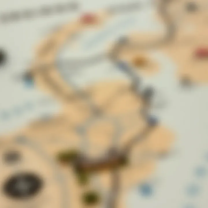 A map highlighting prime locations within Dubai's real estate market