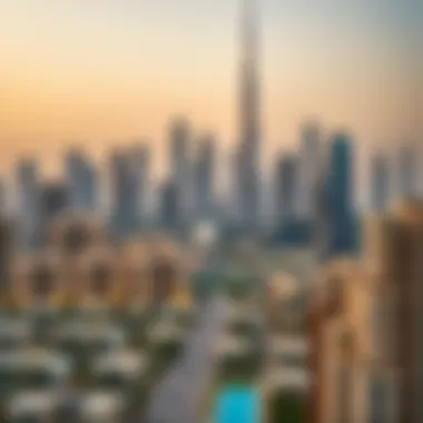 A stunning skyline view of Dubai's luxury residential area