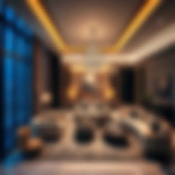 Opulent Living: Interior Design of Zada Tower Luxurious interior space of a Zada Tower residence