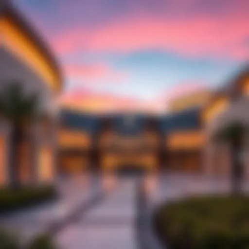 Stunning architectural view of Expo City Sales Center