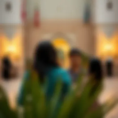 Cultural Discovery at Dubai's Heritage Site A family participating in cultural activities at a local heritage site