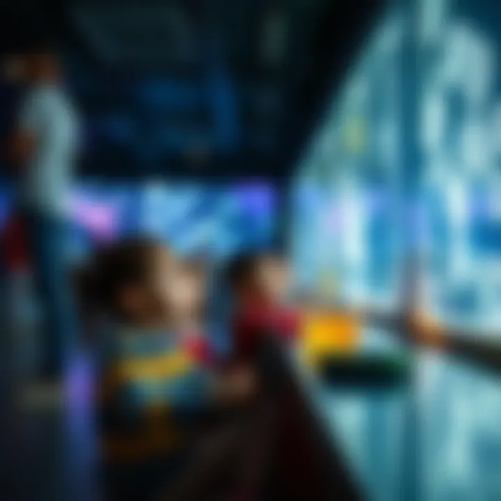 Science and Fun at Dubai's Science Center Children engaging in educational activities at a science center