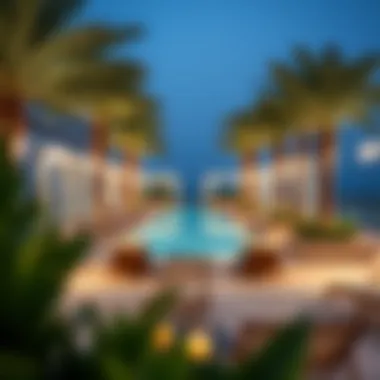 Outdoor pool area at Golden Sands 5