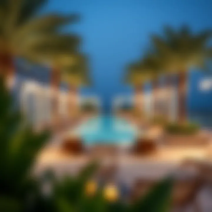 Outdoor pool area at Golden Sands 5