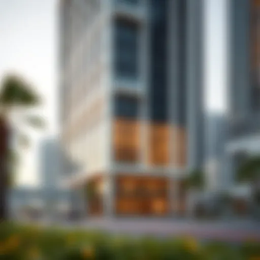 Exterior view of HDS Tower showcasing its modern design