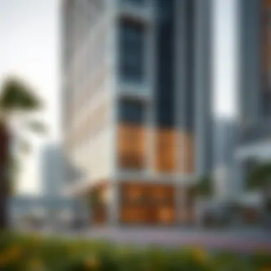 Modern Exterior of HDS Tower Exterior view of HDS Tower showcasing its modern design