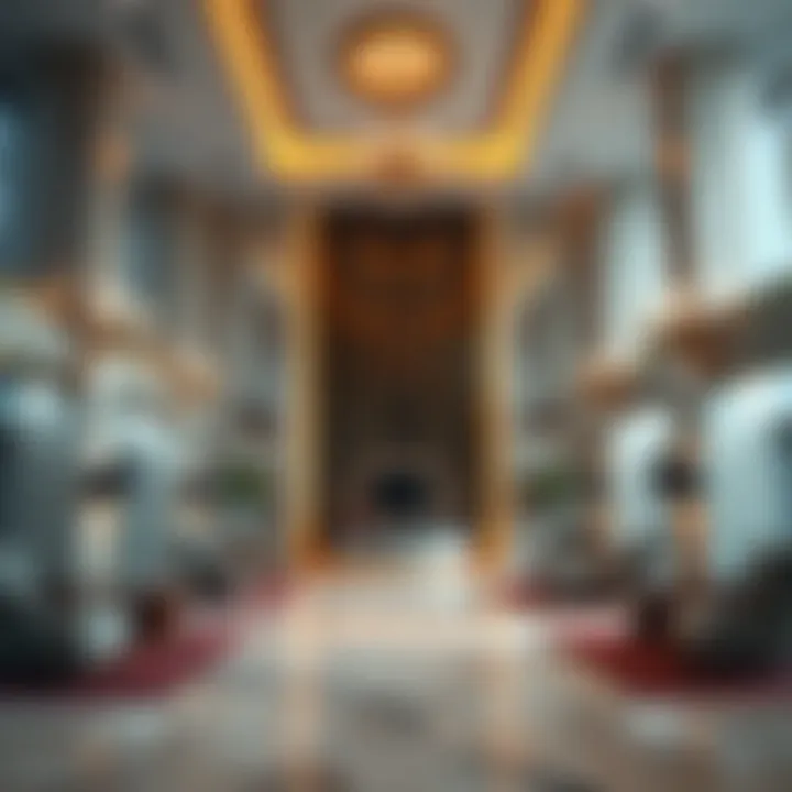 Luxurious Interior Lobby of HDS Tower Interior lobby of HDS Tower demonstrating luxurious design