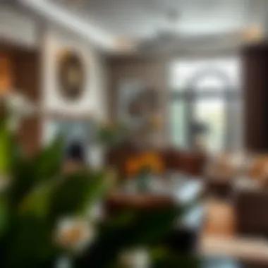 Blending Tradition with Modern Design A stylish living space blending traditional and contemporary styles