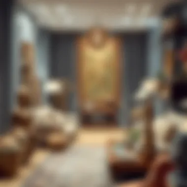 Showcasing Cultural Heritage through Decor A collection of cultural artifacts showcasing diverse heritage