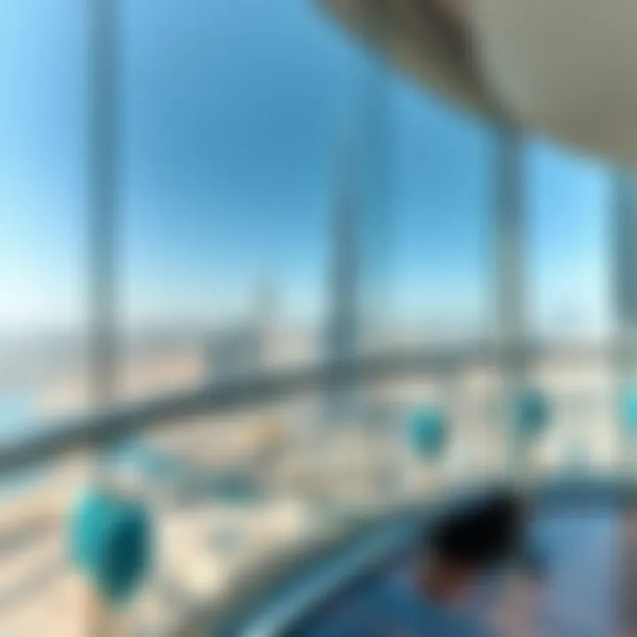 Observation Deck of Burj Khalifa The stunning observation deck of Burj Khalifa with panoramic city views