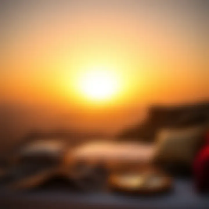 Sunset at Jebel Jais Serene sunset at Jebel Jais viewpoint