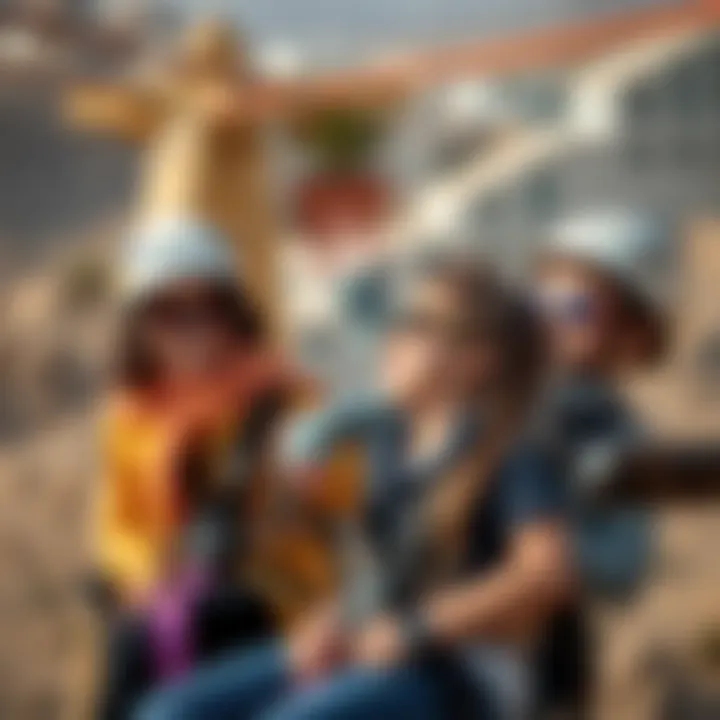 A family enjoying the Jebel Jais Zipline experience