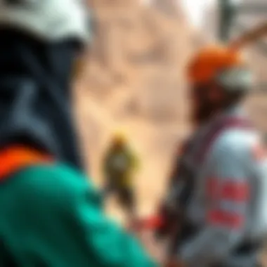 Safety briefing at Jebel Jais Zipline