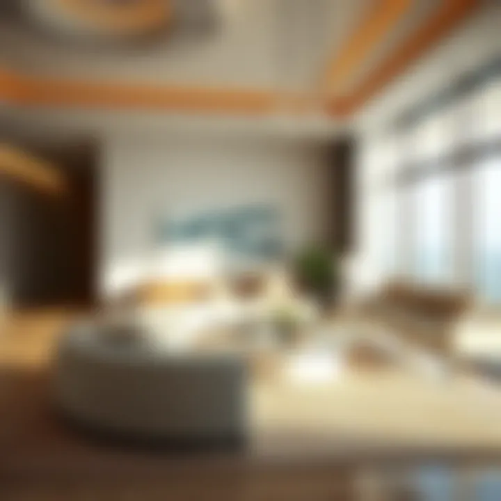 Luxury Apartment Interiors in JVC Luxurious apartment interiors highlighting contemporary design in JVC.