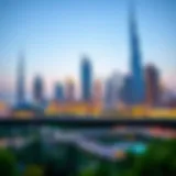 A stunning skyline view of Dubai showcasing modern architecture