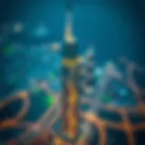 Aerial View of Latifa Tower Aerial view of Latifa Tower showcasing its unique architecture