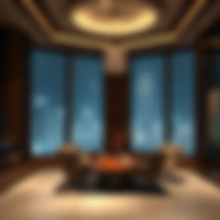 Business Meeting Space in Latifa Tower Business meeting space within Latifa Tower highlighting its commercial appeal