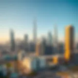 Skyline of Dubai showcasing iconic real estate development