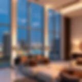 Luxury apartment in Dubai showcasing modern architecture