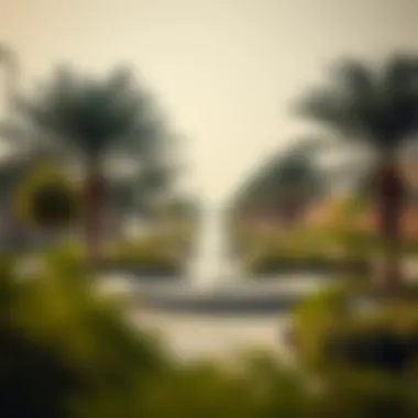 Community Park in Madina Dubailand Scenic community park within Madina Dubailand promoting outdoor lifestyle