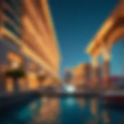 Stunning marina gate architecture in Dubai