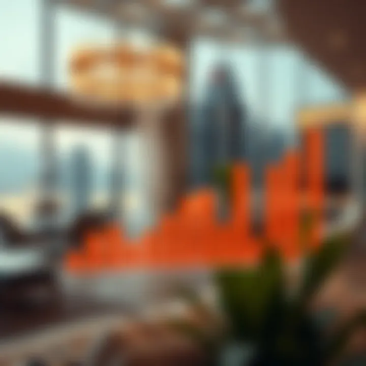 Graph showcasing market trends in Dubai's real estate