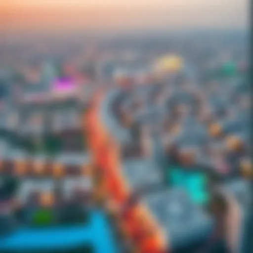 Aerial view of Mirdif showcasing its residential landscape