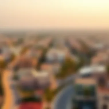 View of Muwaileh neighborhood highlighting rental options