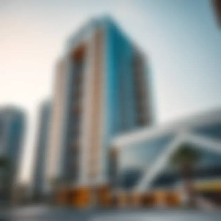 Architectural Elegance of Najma Tower B Stunning architectural design of Najma Tower B showcasing modern elegance