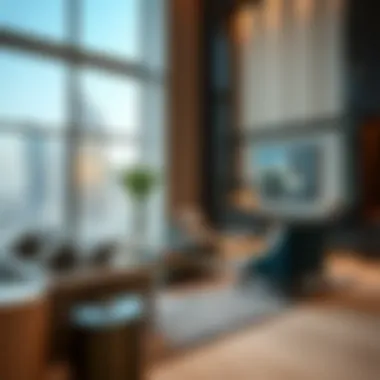 Luxury Living at Najma Tower B Luxury residential interior of Najma Tower B highlighting comfort and sophistication