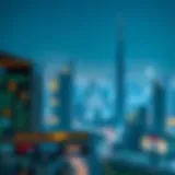 A panoramic view of Dubai's skyline showcasing modern architecture