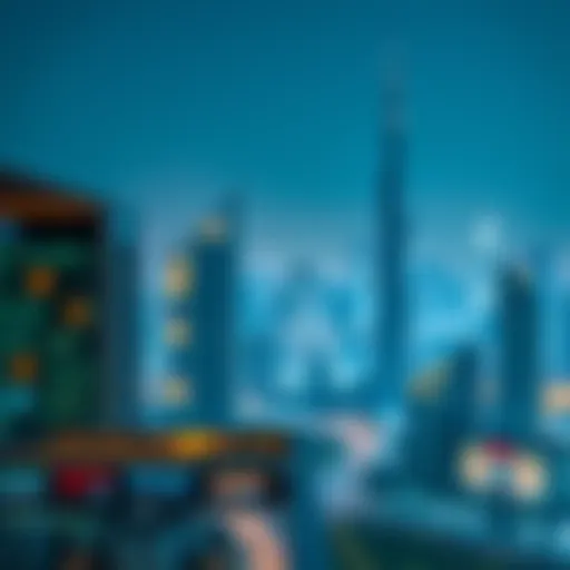 A panoramic view of Dubai's skyline showcasing modern architecture