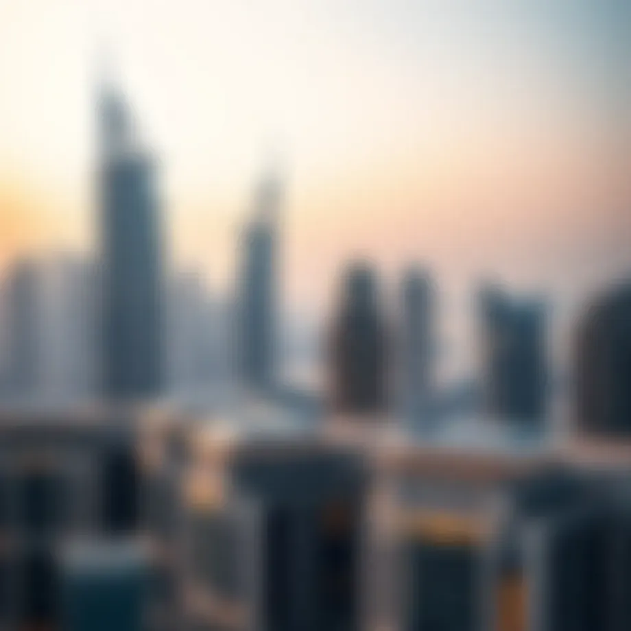 Luxurious skyline view of Dubai Marina