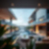 A stunning view of Azure Residence architectural design showcasing its modern aesthetics