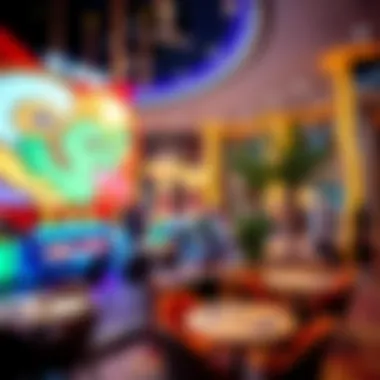 Entertainment Venues in Dubai Mall An engaging entertainment venue providing a glimpse into leisure activities within the mall