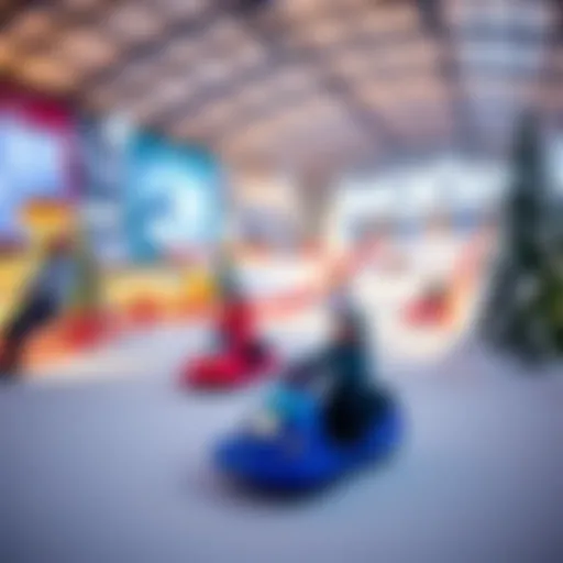 Breathtaking view of the indoor snow park at Mall of the Emirates